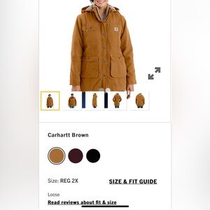 2 XL Carhartt duck jacket